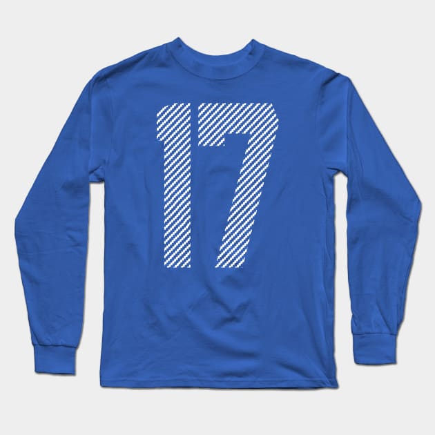 Iconic Number 17 Long Sleeve T-Shirt by Teebevies